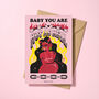 Hot As Hell Love Greeting Card, thumbnail 1 of 3