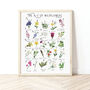 The A To Z Of Wildflowers Print, thumbnail 1 of 6