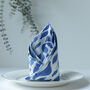 Blue And White Cotton Napkins, Seabreeze, thumbnail 1 of 4