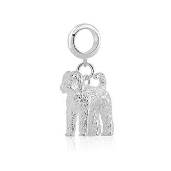 Labradoodle Charm Sterling Silver, 5 of 11