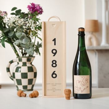 Personalised 40th Birthday Bottle Box Gift, 6 of 10