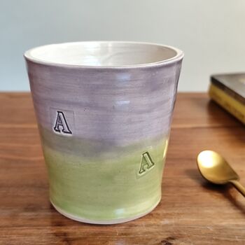 Letter A Handmade Alphabet Mug Tumbler, 2 of 8