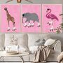 Set Of Three Custom Colour Prints Animals Wearing Shoes, thumbnail 7 of 11