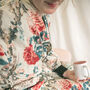English Rose Pattern Kimono Robe Personalised Gift Box, thumbnail 3 of 7