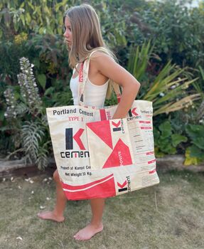 Oversized Elephant Cement Print Shoulder Bag, 3 of 5