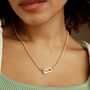 Paperclip Curb Chain Charm Necklace, thumbnail 3 of 9