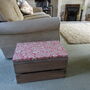 Vintage Style Apple Crate Seat, One Inch Cushion, thumbnail 2 of 8