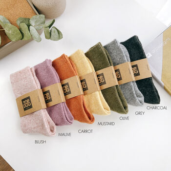 Cosy Cashmere Merino Wool Socks, 8 of 10