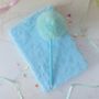 Gift Box For Girls – Fluffy Notebook And Self Care Treats – Blue Edition, thumbnail 3 of 10