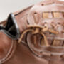 Vintage Full Cowhide Leather Baseball Glove And Ball, thumbnail 10 of 10