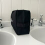 Personalised Black Monogrammed Waffle Wash Bag, thumbnail 5 of 7