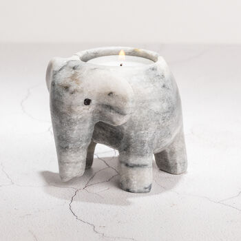 Marble Elephant Tea Light Holder, 11 of 12