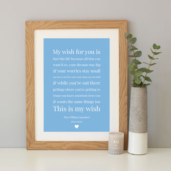 'My Wish For You' Personalised Baby Gift, 6 of 8