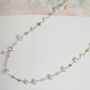 Multi Pearls Swarovski And Gemstones Necklace, thumbnail 5 of 12