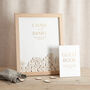 Modern Elegance Foiled Drop Top Frame Wedding Guest Book, thumbnail 4 of 5