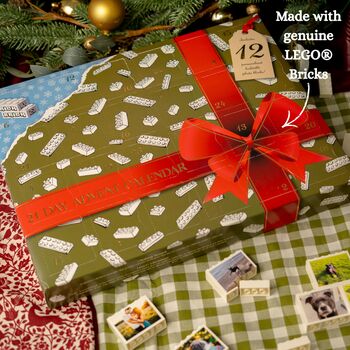 Personalised Lego® Brick Photo Block Christmas Advent Calendar, 8 of 9