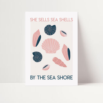 Sea Shells Art Print, 4 of 4