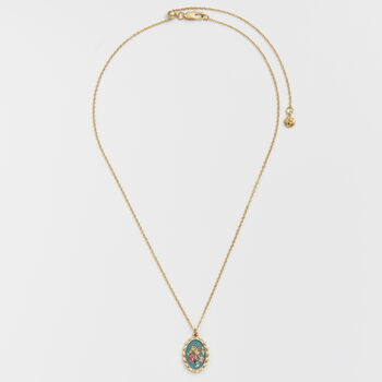 Vintage Roses Gold Framed Chain Necklace, 5 of 8