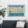 Gift For Paddleboarders – River Thames Map Art Print, thumbnail 3 of 10