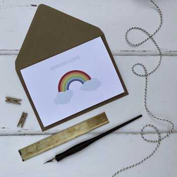 Rainbow Note Card: Sending Love, 3 of 5