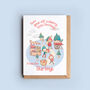 Personalised Elf Market Christmas Card, thumbnail 1 of 2