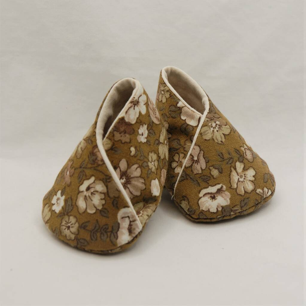 Vintage Fabric Baby Shoes By Pegs | notonthehighstreet.com
