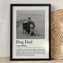 Personalised Dog Dad Print, Pet Owner Gift, thumbnail 2 of 7
