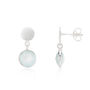 Salina Gold Plated Disc And Gemstone Drop Earrings, thumbnail 12 of 12