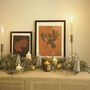 Illustrated Holly Christmas Print, Unframed, thumbnail 4 of 4