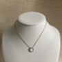 Five Leaf White Single Clover Pendant Necklace, thumbnail 3 of 5