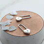 Heart Padlock Hoops, thumbnail 1 of 2