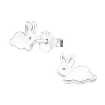 Sterling Silver Rabbit Earrings In A Gift Tin, 2 of 8