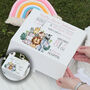 Jungle Animal Birth Stats Baby Keepsake Memory Box, thumbnail 1 of 5