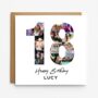 Personalised 18th Birthday Photo Collage Card, thumbnail 1 of 8
