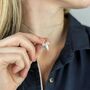 Personalised Sterling Silver Angel Wing Charm Necklace, thumbnail 3 of 12