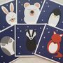 Animal Set Of Six Mixed Design Cards, thumbnail 1 of 9