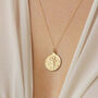 9ct Solid Gold Saint Christopher Medallion Necklace, thumbnail 4 of 5
