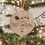 Personalised Baby Boy And Girl First Christmas Ornament, thumbnail 1 of 2