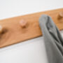 Solid Oak Coat Rack Or Towel Hanger, thumbnail 3 of 11