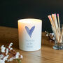 Mother Of The Bride Heart Glass Candle, thumbnail 2 of 3