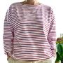 Breton Stripe Boat Neck Top, thumbnail 1 of 7