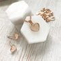 Rose Gold Cz Pavé Heart Gift Set, Happy Mothers Day, thumbnail 2 of 5