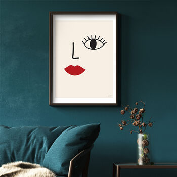 Abstract Face Art Print, 2 of 2