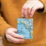 World Map Design Personalised Hip Flask, thumbnail 1 of 4