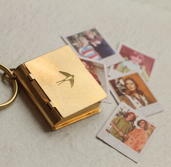 Personalised Family Album Photograph Keyring Engraved, 2 of 8
