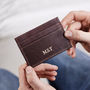 Mens Leather Credit Card Holder, thumbnail 4 of 11
