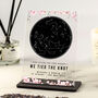 Personalised Wedding Star Map Floral Acrylic Plaque, thumbnail 1 of 2