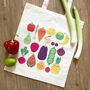 Five A Day Kawaii Fruit And Vegetables Shopper Bag, thumbnail 1 of 7