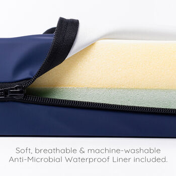 Anti Microbial Memory Foam Dog Bed Mattress And Feather Bolster Pad, 9 of 10