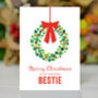 Amazing Bestie Christmas Card For Best Friend, thumbnail 2 of 2